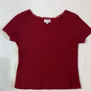 SO Red Fitted Short Sleeve T-Shirt
